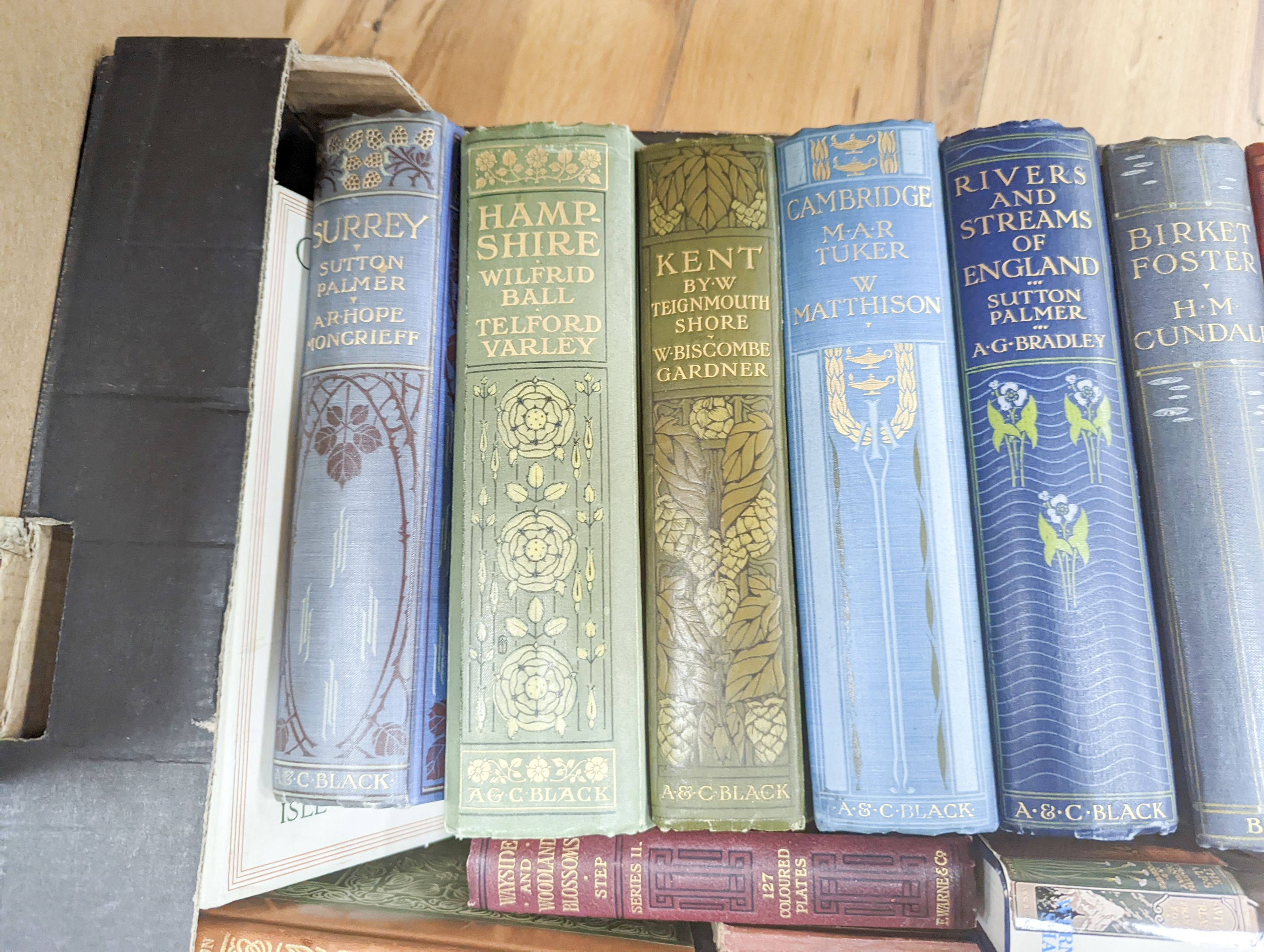 21 works, including A & C Black County and other topographical volumes, together with Inman, Colin - The A & C Black Colour Books, London, 1990